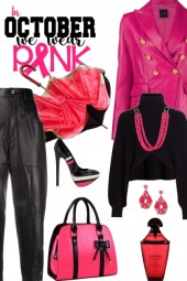 How to wear pink skin jacket