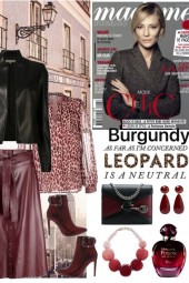 BURGUNDY LEOPARD