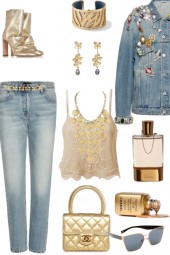 GOLD JEWELS JEANS