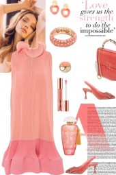 TWO PINK TONES DRESS