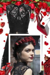 Valentines Day in Black Lace