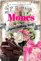 Mones....Happy Birthday Belated Dear