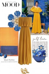 Fashions New Mood in Mustard and Blue