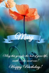 Happy Birthday Mary