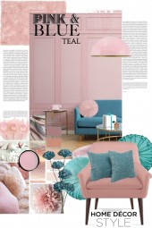 PINK AND BLUE TEAL