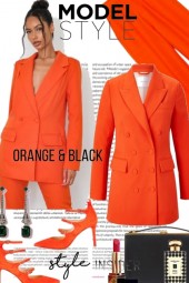 Model Style Orange with Black