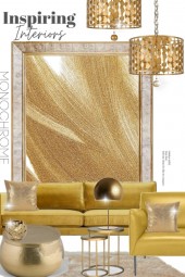 Inspiring Interiors in Monochrome Gold