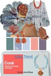 In Color Balance Coral and Blue