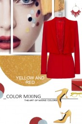 Yellow and Red Color Mixing