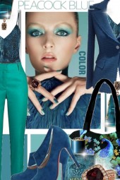 Peacock Blue Color Trend