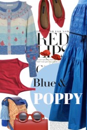 Blue and Poppy