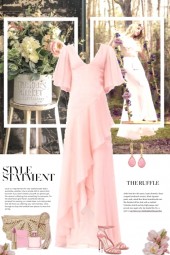 Style Statement in Pink Ruffles