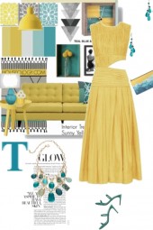 Teal and Sunny Yellow