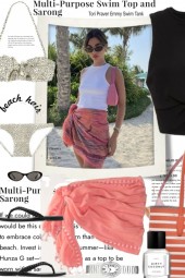 Beach Swim Top and Sarong