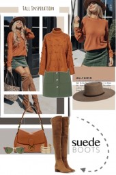FALL INSPIRATION SUED BOOTS