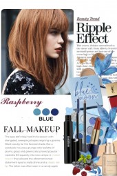 Raspberry and Blue Fall Makeup