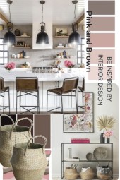 Pink and Brown Interior Design Colors