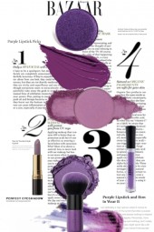 Bazaar Purple Beauty Trends