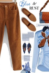 Blue and Rust For Fall