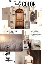 Brown and Beige Color Trend