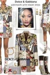 Dolce and Gabbana Patchwork Dress