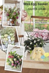 Wire Egg Basket Easter Ideas