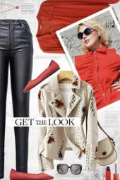 Get The Look in Black Leather and Poppy