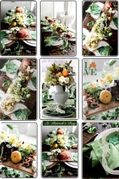 Saint Patricks Day Tablescape