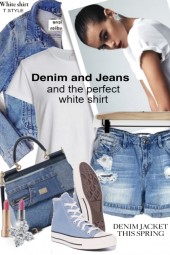Denim Shorts and the Perfect White Shirt