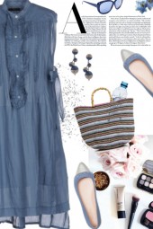 SLATE BLUE DRESS