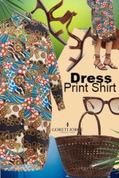 Print Shirt Dress