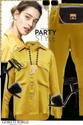  Black &amp; Yellow Party Look