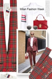 Milan Fashion Week, Plaid