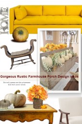 Gorgeous Rustic Farmhouse Porch Design Ideas