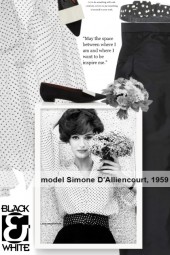 model Simone D'Alliencourt, 1959