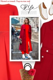 Three's a trend: Top-to-toe red