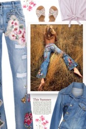   Embroidered Denim Is the New Monogram