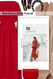 Red Dress Outfit Casual 