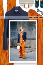 orange and navy