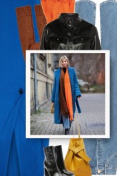 Outfit with Blue Coat 