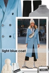 light blue coat