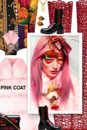 Business party  - pink coat