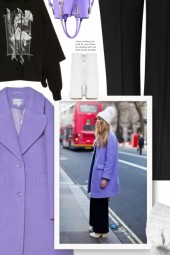 Pretty Purple Coat - Creative Winter Outfit Ideas 