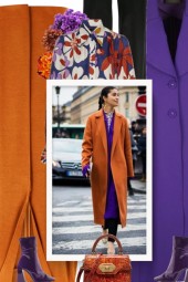  Fall -How to combine purple coats on your outfits