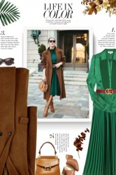 Fall/Winter - green and brown