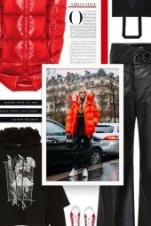 Red Puffer Jacket | Fashion | Fashion, Outfits