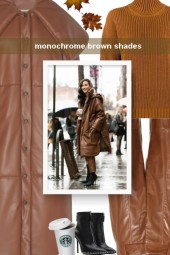 monochrome brown shades