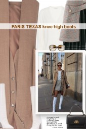 PARIS TEXAS knee high boots 
