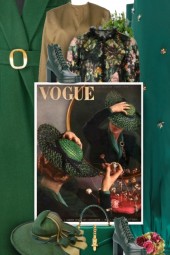 Vogue - green vintage