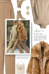 Vintage Style - Faux Fur Coat 